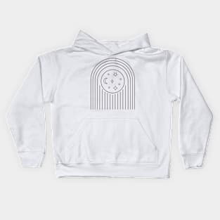 Line Art Astrologie Kids Hoodie